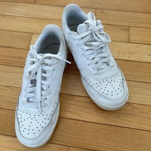 Nike Court Vision Low Triple White Sneakers
